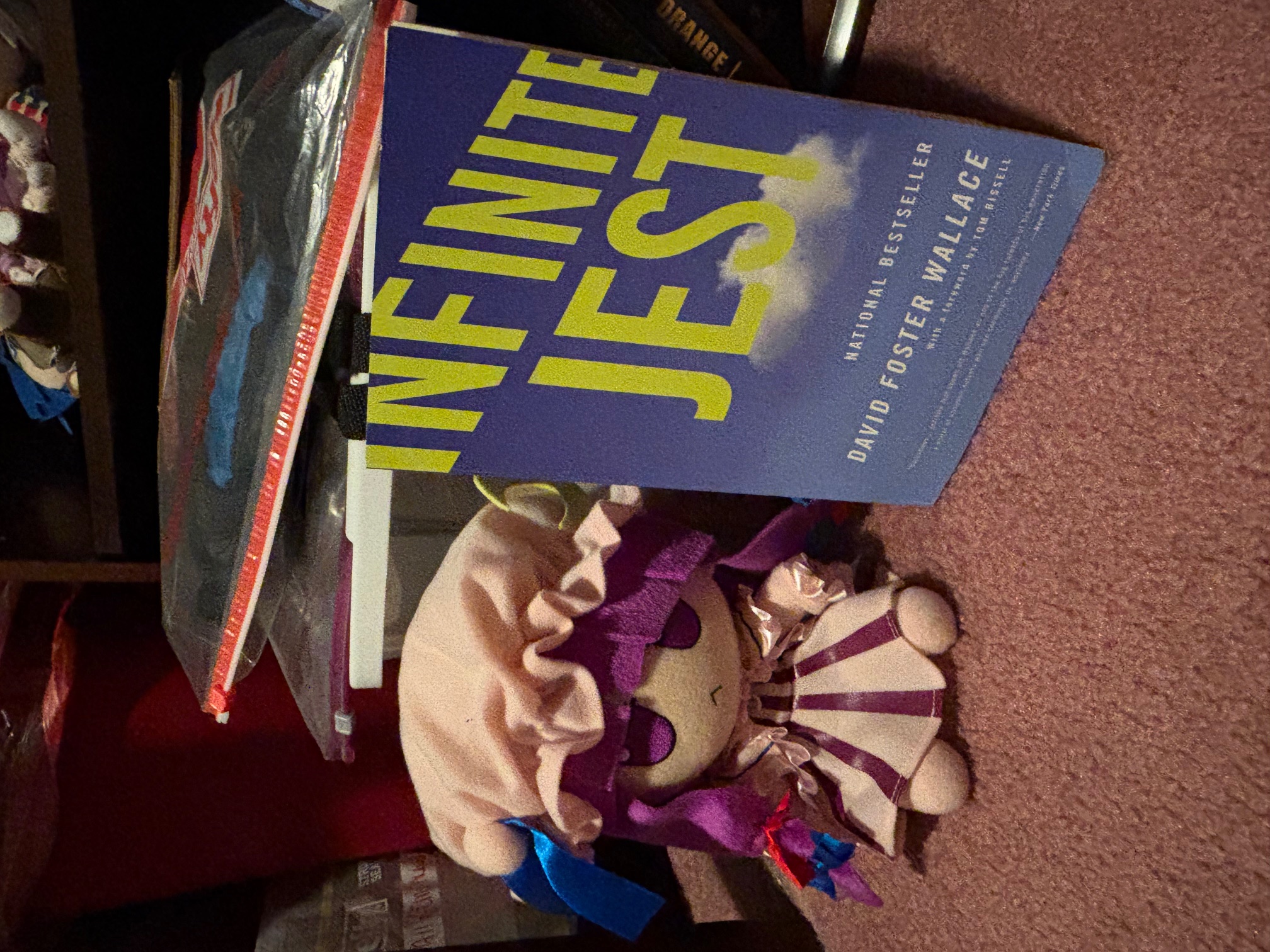 Its very visible on her shelf, no questions asked.